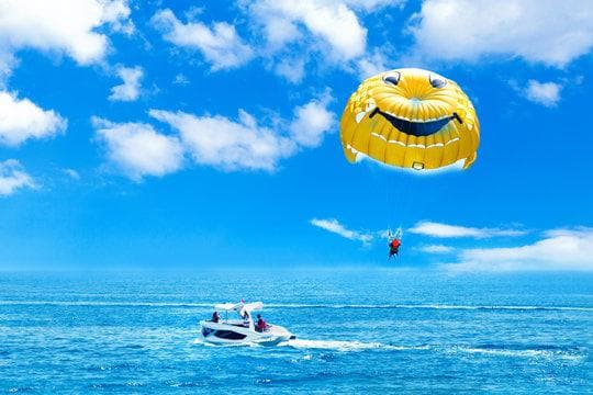 Parasailing in Maafushi – Soar Above the Stunning Maldives Lagoon