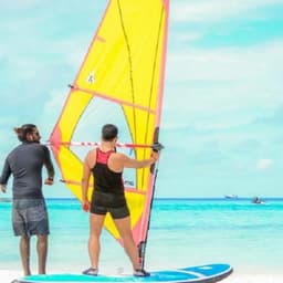 Windsurfing Adventure in Maafushi – Glide Across the Turquoise Maldives Lagoon 4