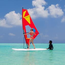 Windsurfing Adventure in Maafushi – Glide Across the Turquoise Maldives Lagoon 5