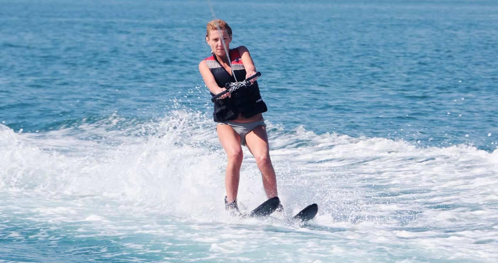 Water Skiing in Maafushi – Glide and Carve Across the Maldives Lagoon