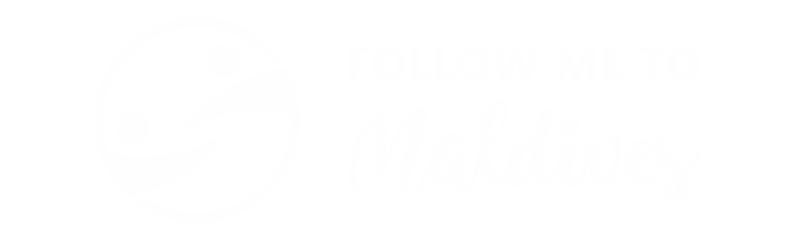 follow me to maldives logo white